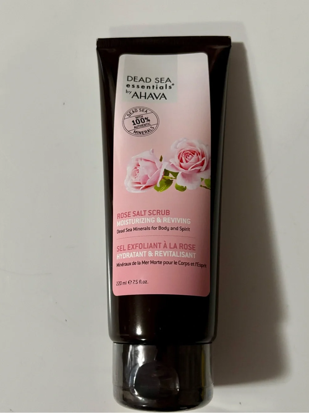 NEW AHAVA Rose Salt Body Scrub 7.5 oz, sealed